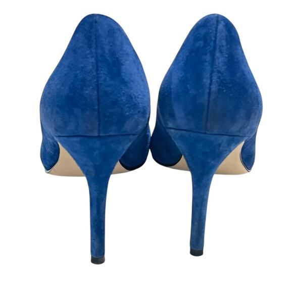 Cole Haan Grand Os Blue Suede Heel Women's Pumps Size 7 - Picture 7 of 9